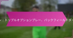 フレックスボーンフォーメーション：トリプルオプションプレー、バックフィールドダイナミクス、ディフェンシブリード